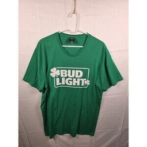 Bud Light Size XL St Patricks Day Short Sleeve‎ T-Shirt